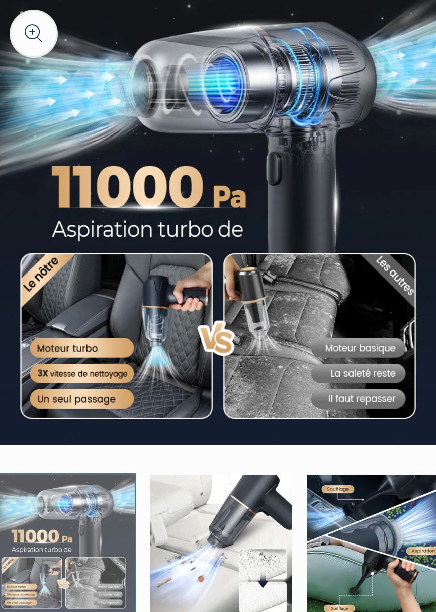 đAspirateur soufflant, aspirant et gonflant tout-en-un sans fil pour la maison et la voituređ„