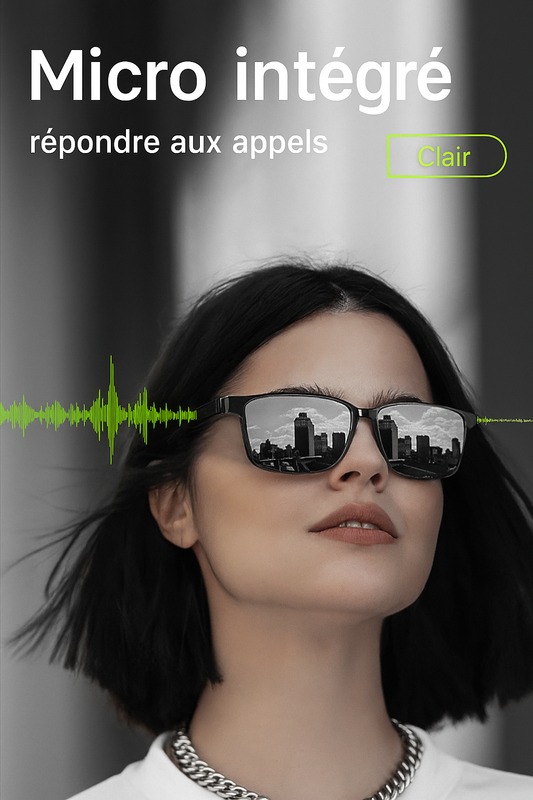 Lunettes Intelligentes 3-en-1 : Vision, Musique & Traduction Instantanée